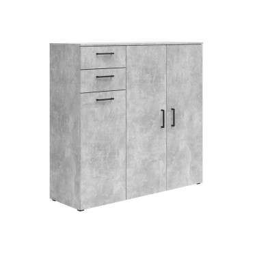 Komoda MultiDo 120 cm z 3 drzwiami i 2 szufladami jasny atelier