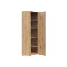 Regał narożny MultiDo 71,5x71,5 cm z drzwiami dąb artisan