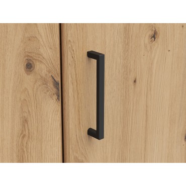 Regał narożny MultiDo 71,5x71,5 cm z drzwiami dąb artisan