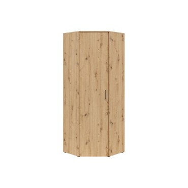 Regał narożny MultiDo 71,5x71,5 cm z drzwiami dąb artisan