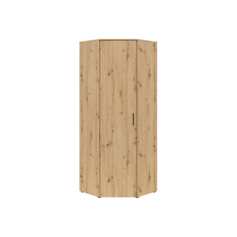 Regał narożny MultiDo 71,5x71,5 cm z drzwiami dąb artisan