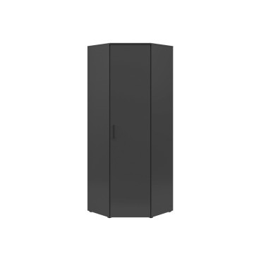 Regał narożny MultiDo 71,5x71,5 cm z drzwiami grafitowy