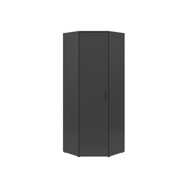 Regał narożny MultiDo 71,5x71,5 cm z drzwiami grafitowy