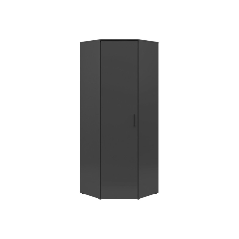 Regał narożny MultiDo 71,5x71,5 cm z drzwiami grafitowy