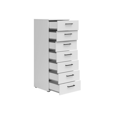 Komoda MultiDo 45 cm z 7 szufladami biała