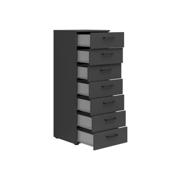Komoda MultiDo 45 cm z 7 szufladami grafitowa