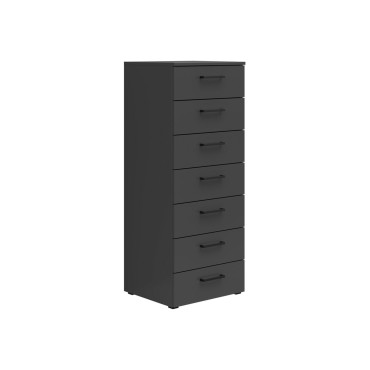 Komoda MultiDo 45 cm z 7 szufladami grafitowa