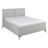 Łóżko tapicerowane Lipano 140x200 ze stelażem i pojemnikiem szare