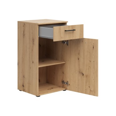 Komoda MultiDo 45 cm z drzwiami i szufladą dąb artisan