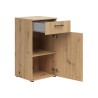 Komoda MultiDo 45 cm z drzwiami i szufladą dąb artisan