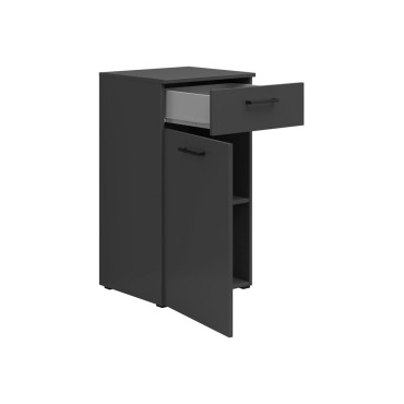 Komoda MultiDo 45 cm z drzwiami i szufladą grafitowa