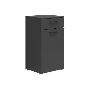 Komoda MultiDo 45 cm z drzwiami i szufladą grafitowa