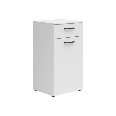 Komoda MultiDo 45 cm z drzwiami i szufladą biała
