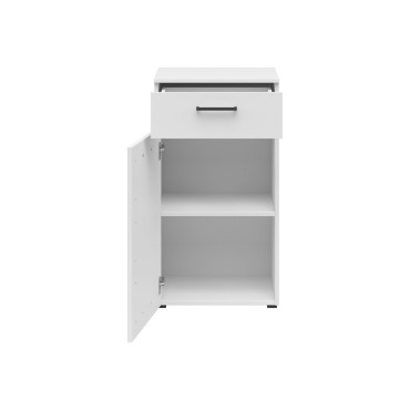 Komoda MultiDo 45 cm z drzwiami i szufladą biała