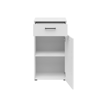 Komoda MultiDo 45 cm z drzwiami i szufladą biała