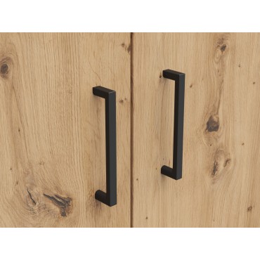 Regał MultiDo 80 cm z 2 drzwiami i półkami dąb artisan