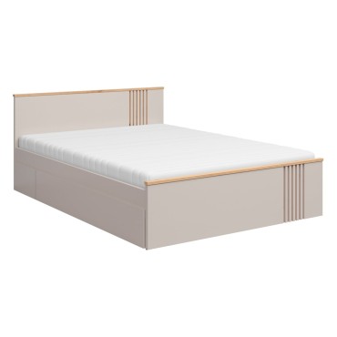 Łóżko Brevas 160x200 dąb artisan/kaszmir