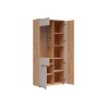 Witryna Brevas 90 cm z 3 drzwiami dąb artisan/kaszmir