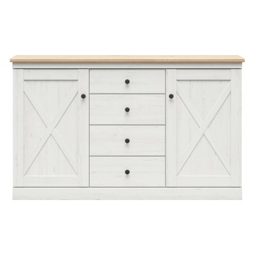 Zestaw Frija szafa i komoda sosna andersen biała