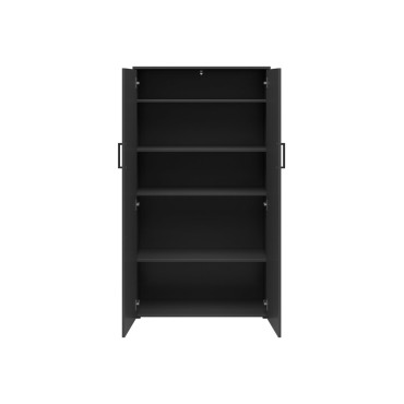 Regał MultiDo 80 cm z 2 drzwiami grafitowy