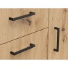 Komoda MultiDo 80 cm z 2 drzwiami i 2 szufladami dąb artisan