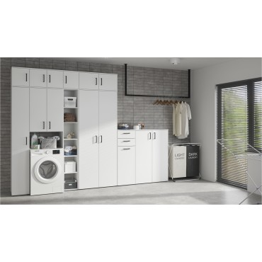 Komoda MultiDo 80 cm z 2 drzwiami i 2 szufladami biała