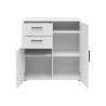 Komoda MultiDo 80 cm z 2 drzwiami i 2 szufladami biała