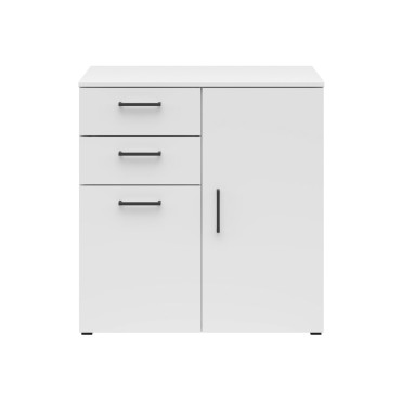 Komoda MultiDo 80 cm z 2 drzwiami i 2 szufladami biała