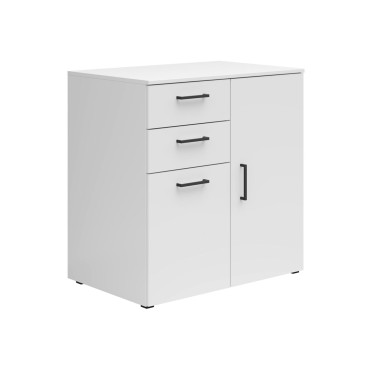 Komoda MultiDo 80 cm z 2 drzwiami i 2 szufladami biała