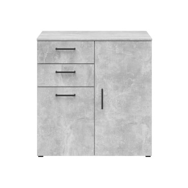 Komoda MultiDo 80 cm z 2 drzwiami i 2 szufladami jasny atelier