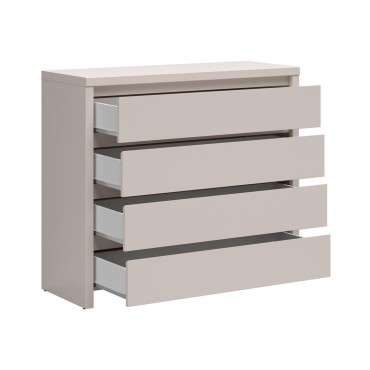 Komoda Kaspian 105 cm z 4 szufladami kaszmir