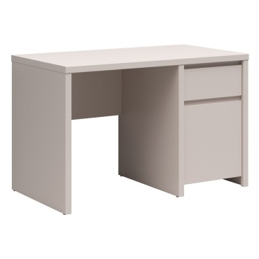 Biurko Kaspian 120 cm z drzwiami i szufladą kaszmir