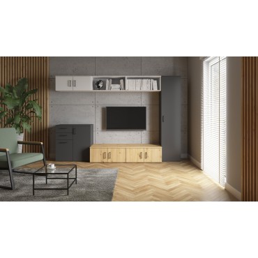 Szafka MultiDo 80 cm dwudrzwiowa dąb artisan