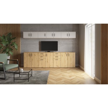 Szafka MultiDo 80 cm dwudrzwiowa dąb artisan