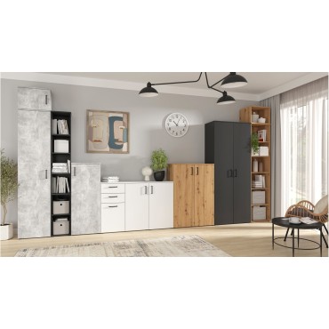 Szafka MultiDo 80 cm dwudrzwiowa biała