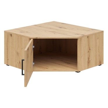 Regał narożny MultiDo 71,5x71,5 cm z drzwiami dąb artisan