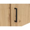 Regał narożny MultiDo 71,5x71,5 cm z drzwiami dąb artisan