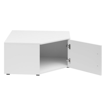 Regał narożny MultiDo 71,5x71,5 cm z drzwiami biały