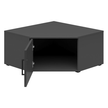 Szafka narożna MultiDo 71,5x71,5 cm z drzwiami grafitowa