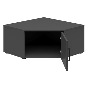 Szafka narożna MultiDo 71,5x71,5 cm z drzwiami grafitowa