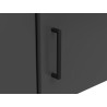 Szafka narożna MultiDo 71,5x71,5 cm z drzwiami grafitowa