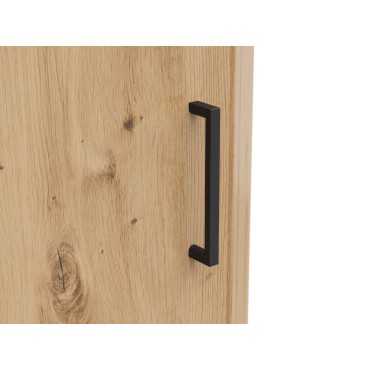 Regał narożny MultiDo 71,5x71,5 cm z drzwiami dąb artisan