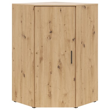 Regał narożny MultiDo 71,5x71,5 cm z drzwiami dąb artisan