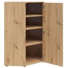 Regał narożny MultiDo 71,5x71,5 cm z drzwiami dąb artisan