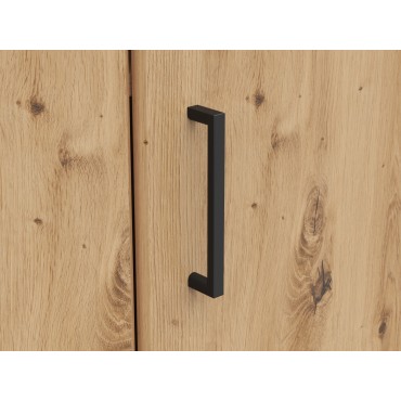 Regał narożny MultiDo 71,5x71,5 cm z drzwiami dąb artisan