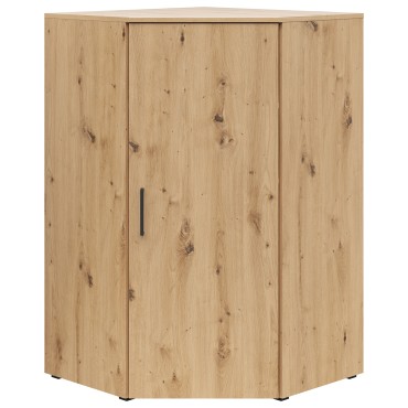 Regał narożny MultiDo 71,5x71,5 cm z drzwiami dąb artisan