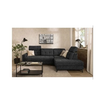 Narożnik Barletta Lewy Czarny