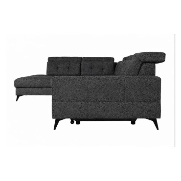 Narożnik Barletta Lewy Czarny