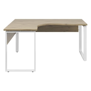 Biurko narożne Connect 160x140 cm lewe dąb viking