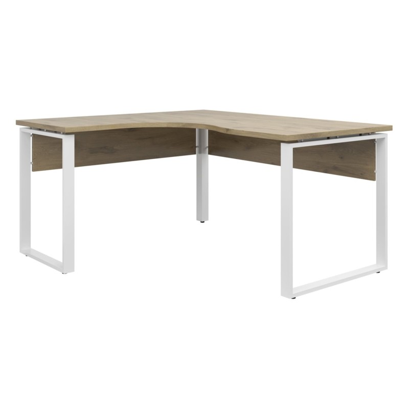 Biurko narożne Connect 160x140 cm lewe dąb viking